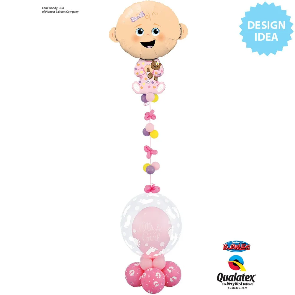 11 inch BABY FOOTPRINTS - ROSE (6 PK)