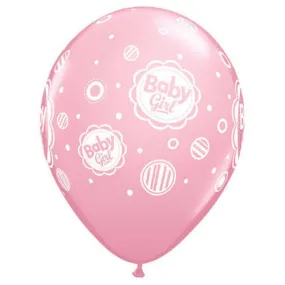11 inch BABY GIRL DOTS - PINK