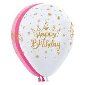 11 inch SEMPERTEX HAPPY BIRTHDAY CROWNS