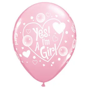 11 inch YES! I'M A GIRL
