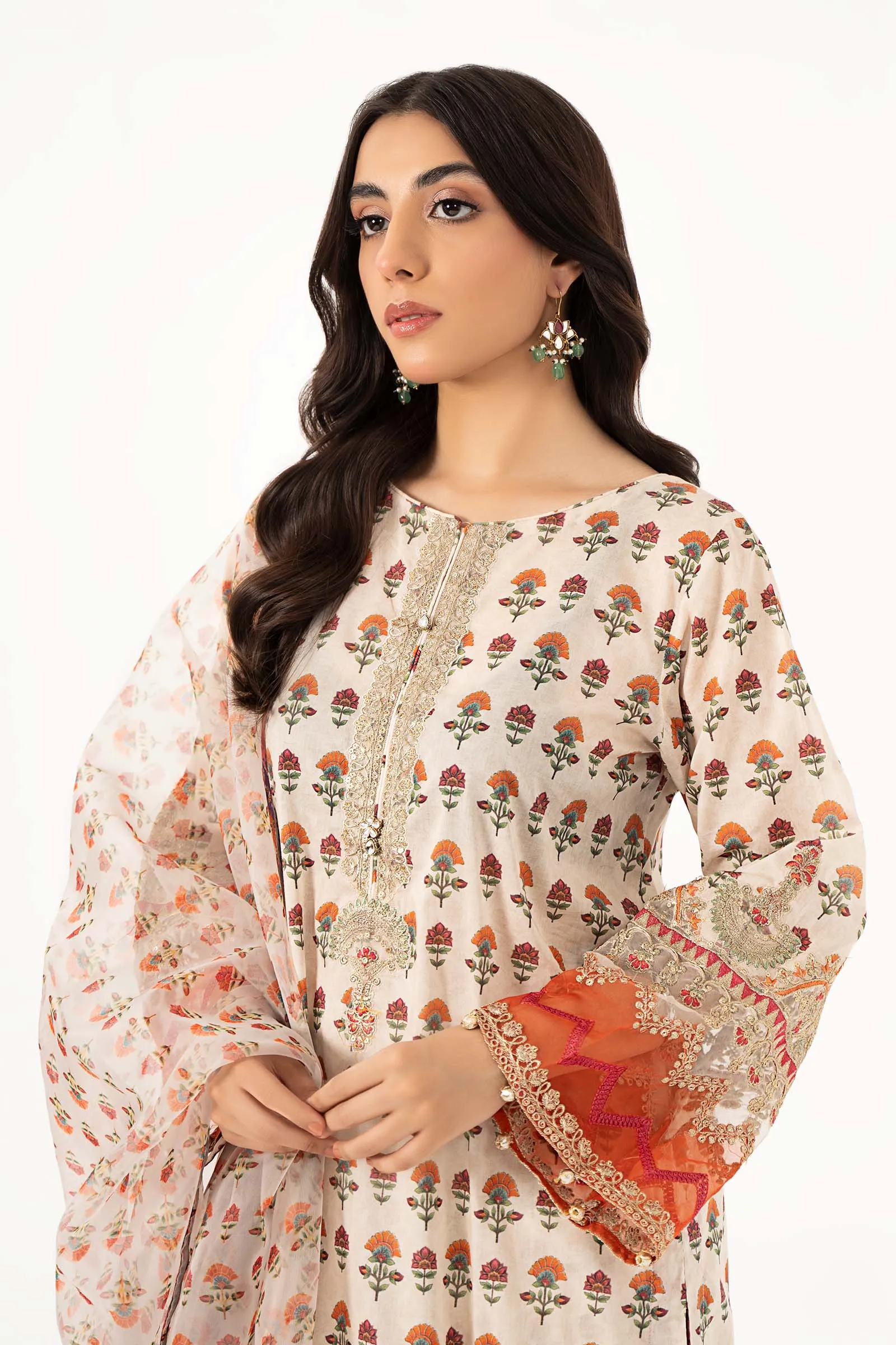 3 Piece Printed Lawn Suit | DW-EF22-61R1