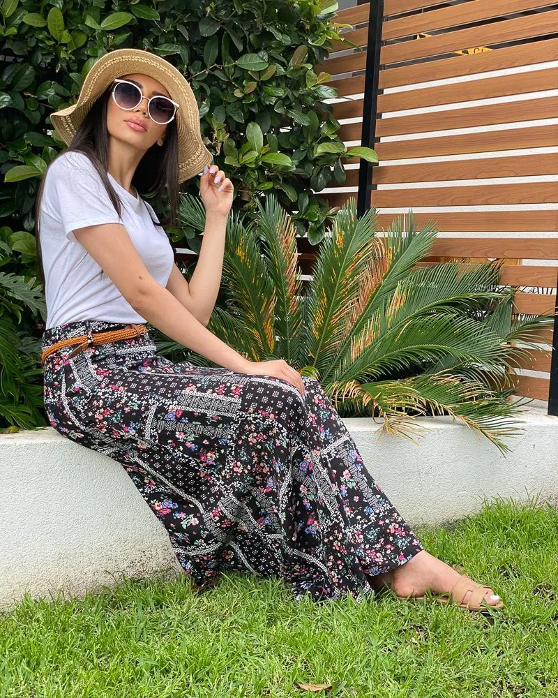 A-Line Skirt With Belt