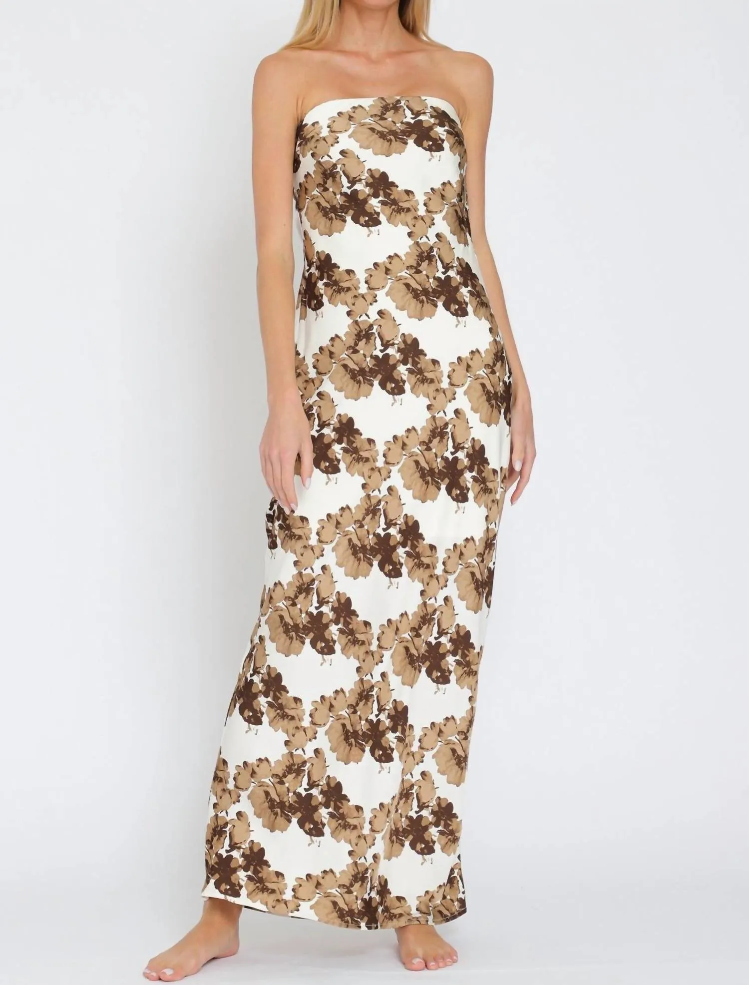Aakaa - Jennifer Floral Tube Dress