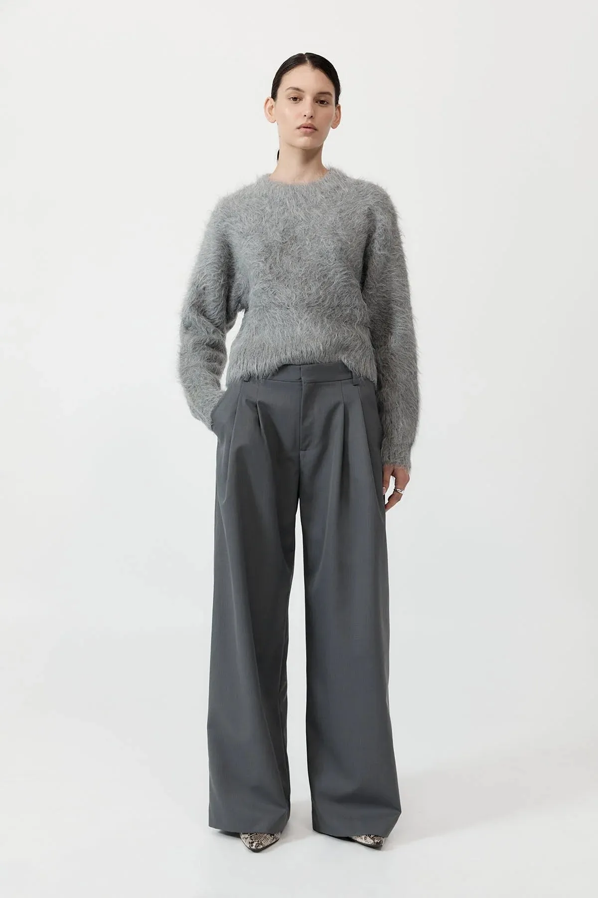 Alpaca Sweater | Grey