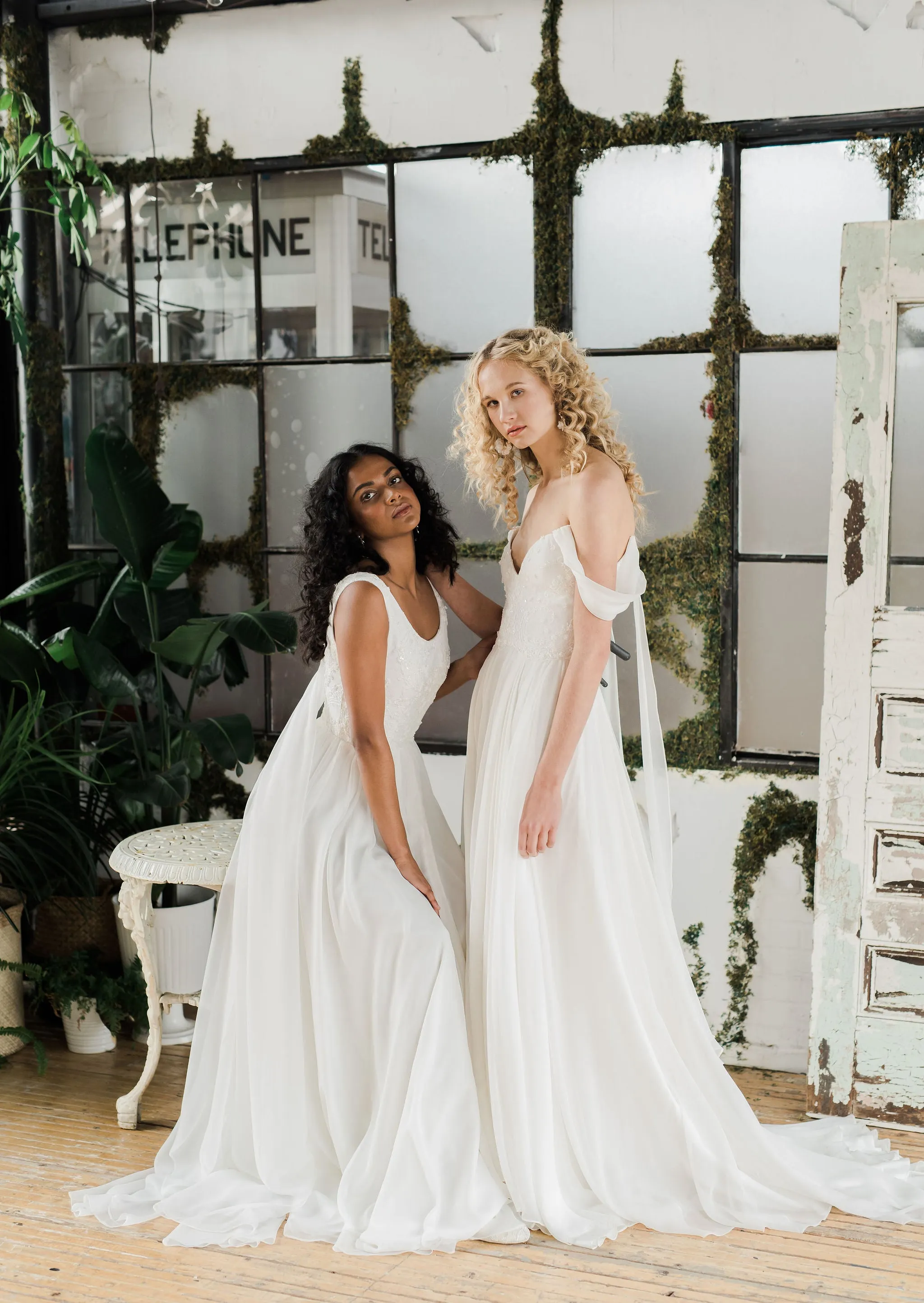 AURELIE Off the Rack Chiffon Bridal Gown