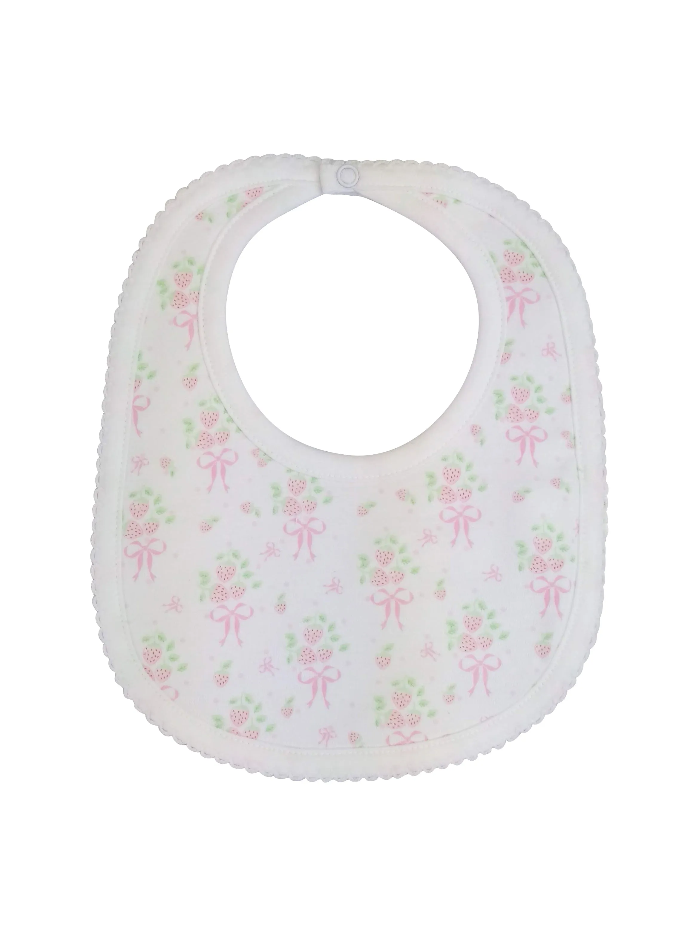 Baby Girl Strawberry Bib