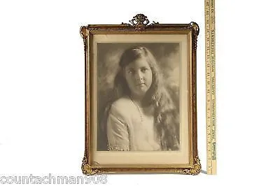 Bachrach Signed Photographic Portrait Photo of Young Girl 1922
