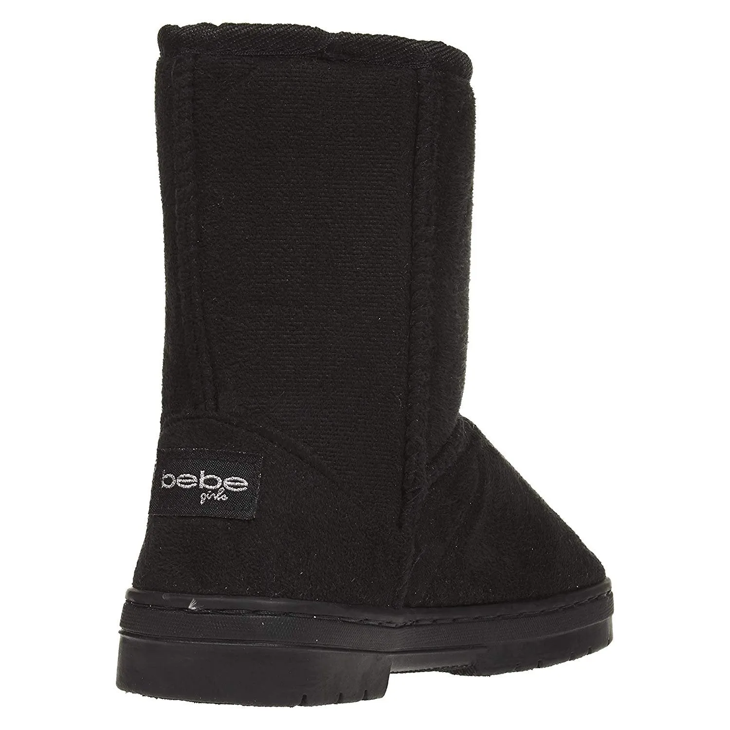 bebe Girls Winter Boots Casual Dress Warm Slip-On Mid-Calf Microsuede Shoes