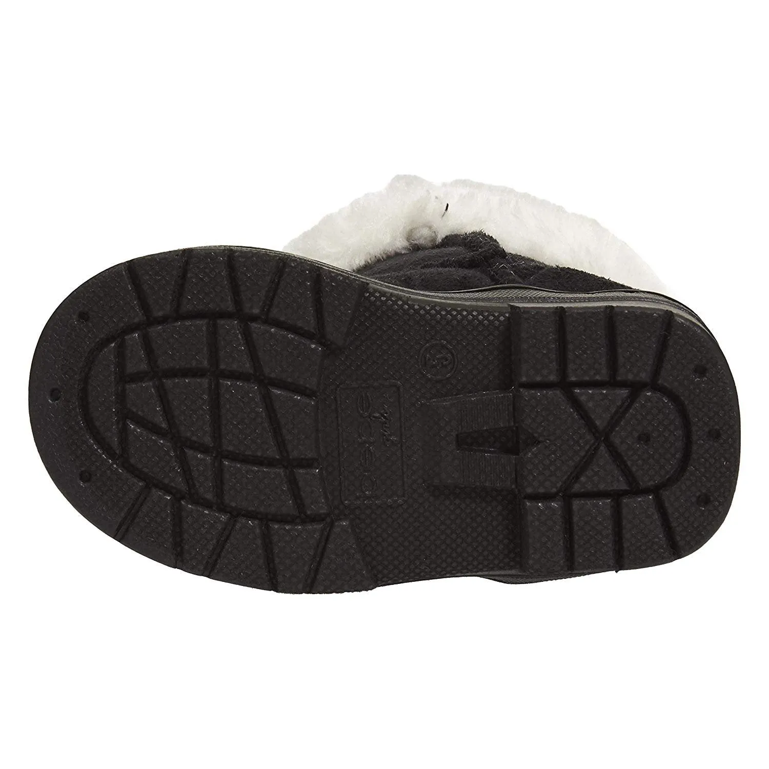 bebe Toddler Girls Microsuede Winter Boots Faux Fur Cuffs Comfort Slip-On Shoes