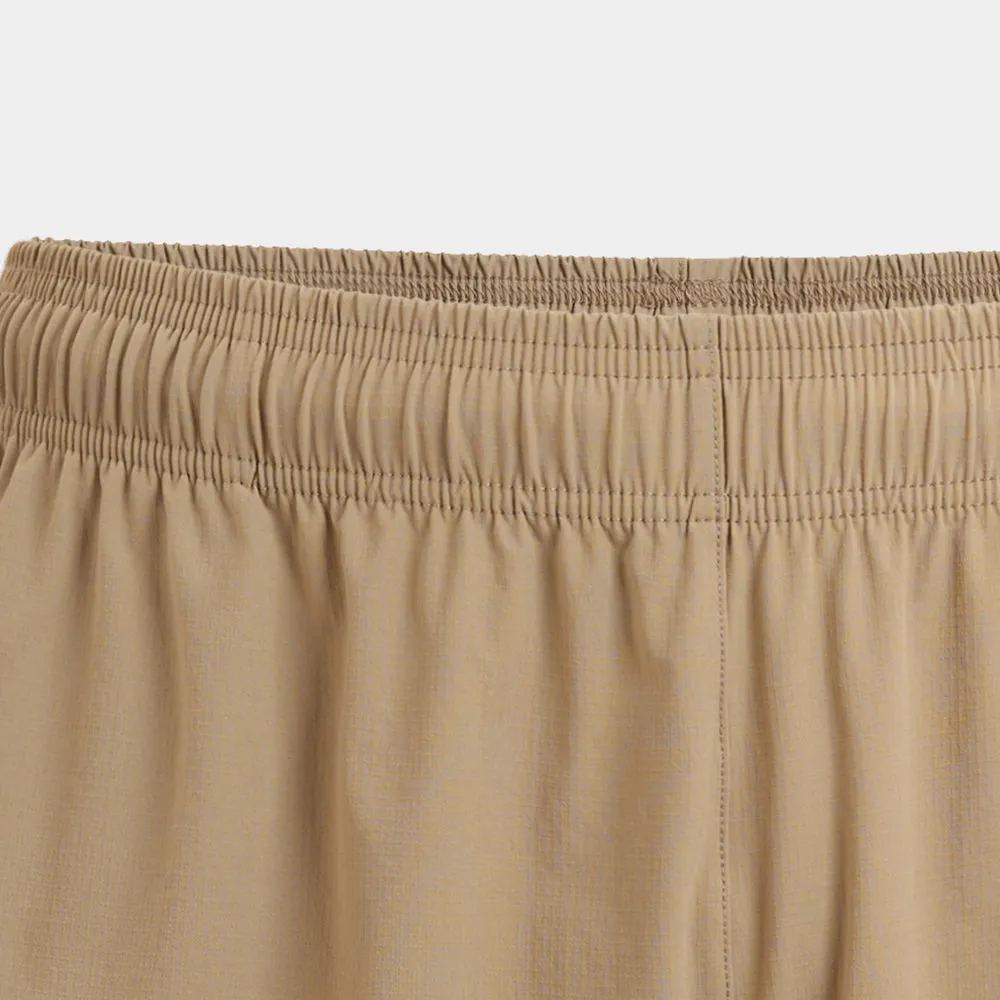 Beige Casual Tech Shorts
