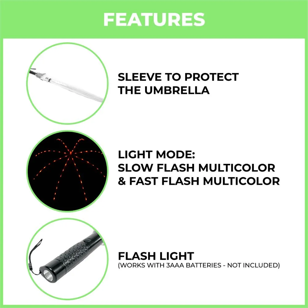 Black LED Umbrella