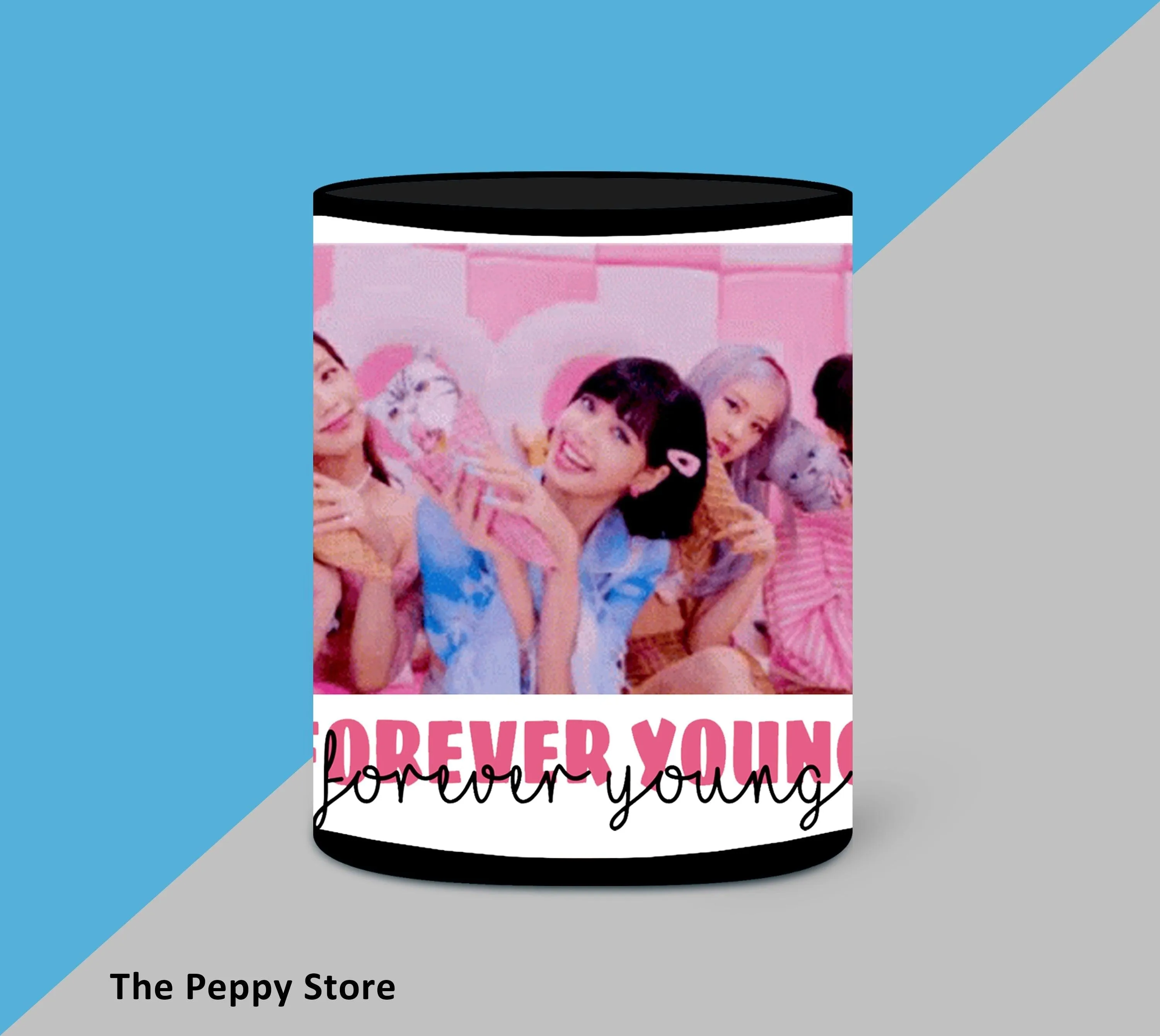 Black Pink Forever Young Mug