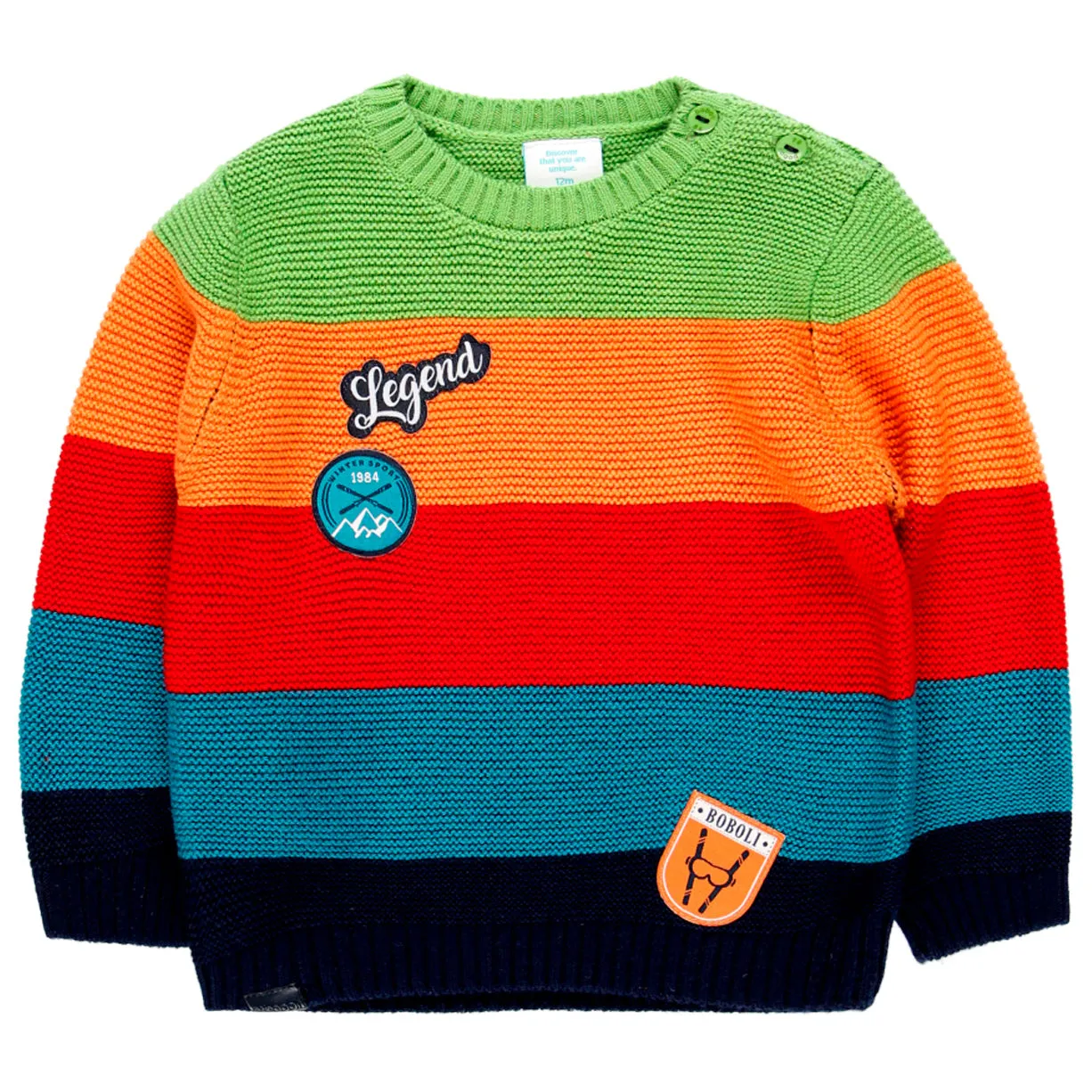 BOBOLI Legend Knit Striped Sweater