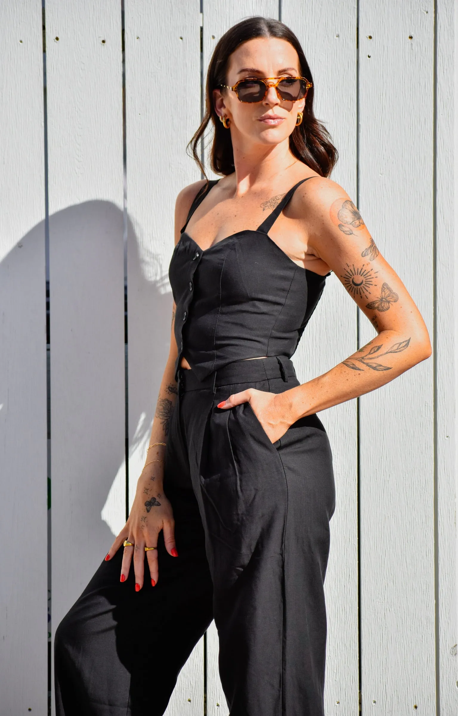 BRIDGET LINEN CAMI