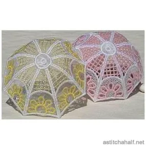 Daisy Lace Umbrella Favor