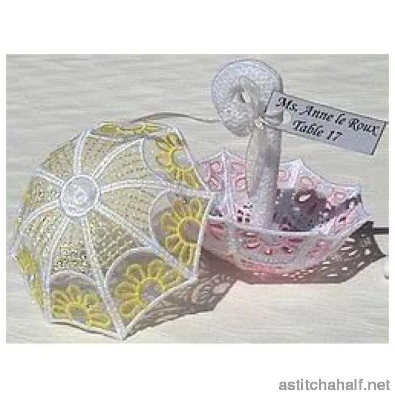 Daisy Lace Umbrella Favor