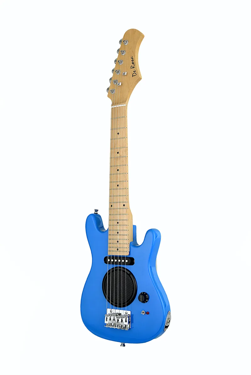 De Rosa USA Kids Electric Guitar with Built-In-Speaker Combo Package