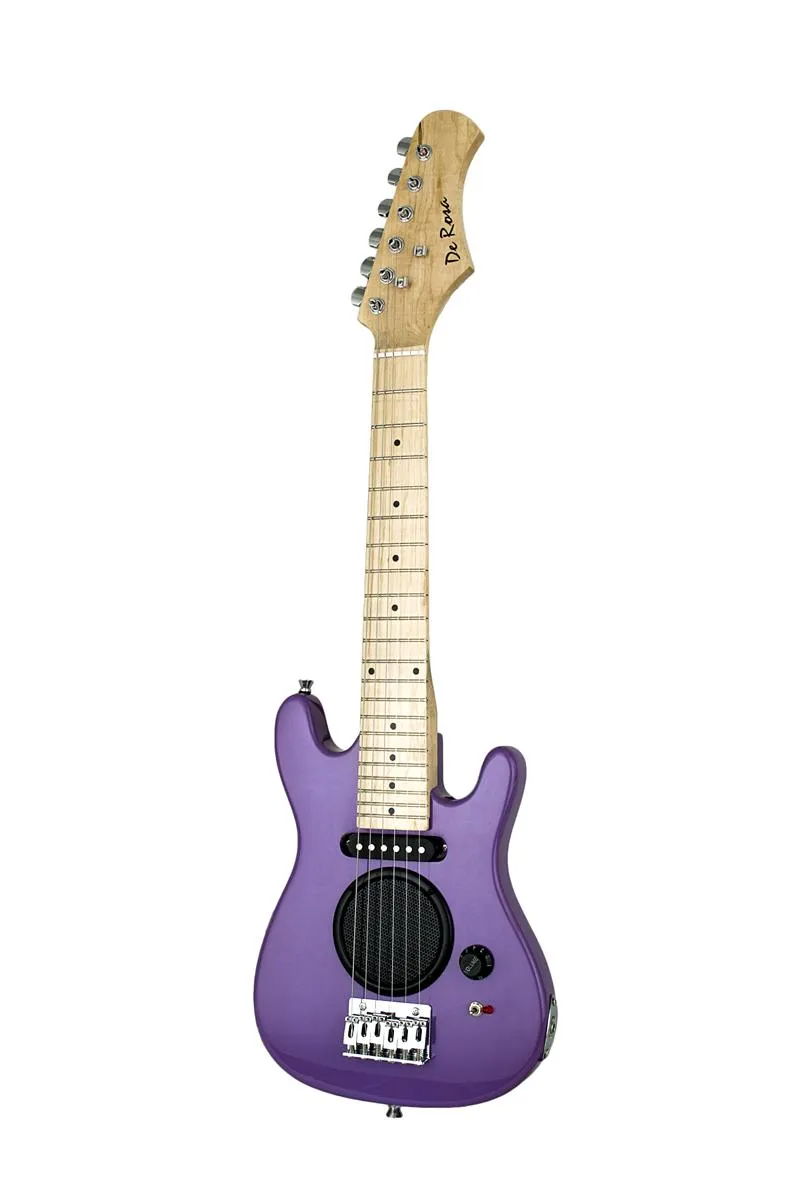 De Rosa USA Kids Electric Guitar with Built-In-Speaker Combo Package