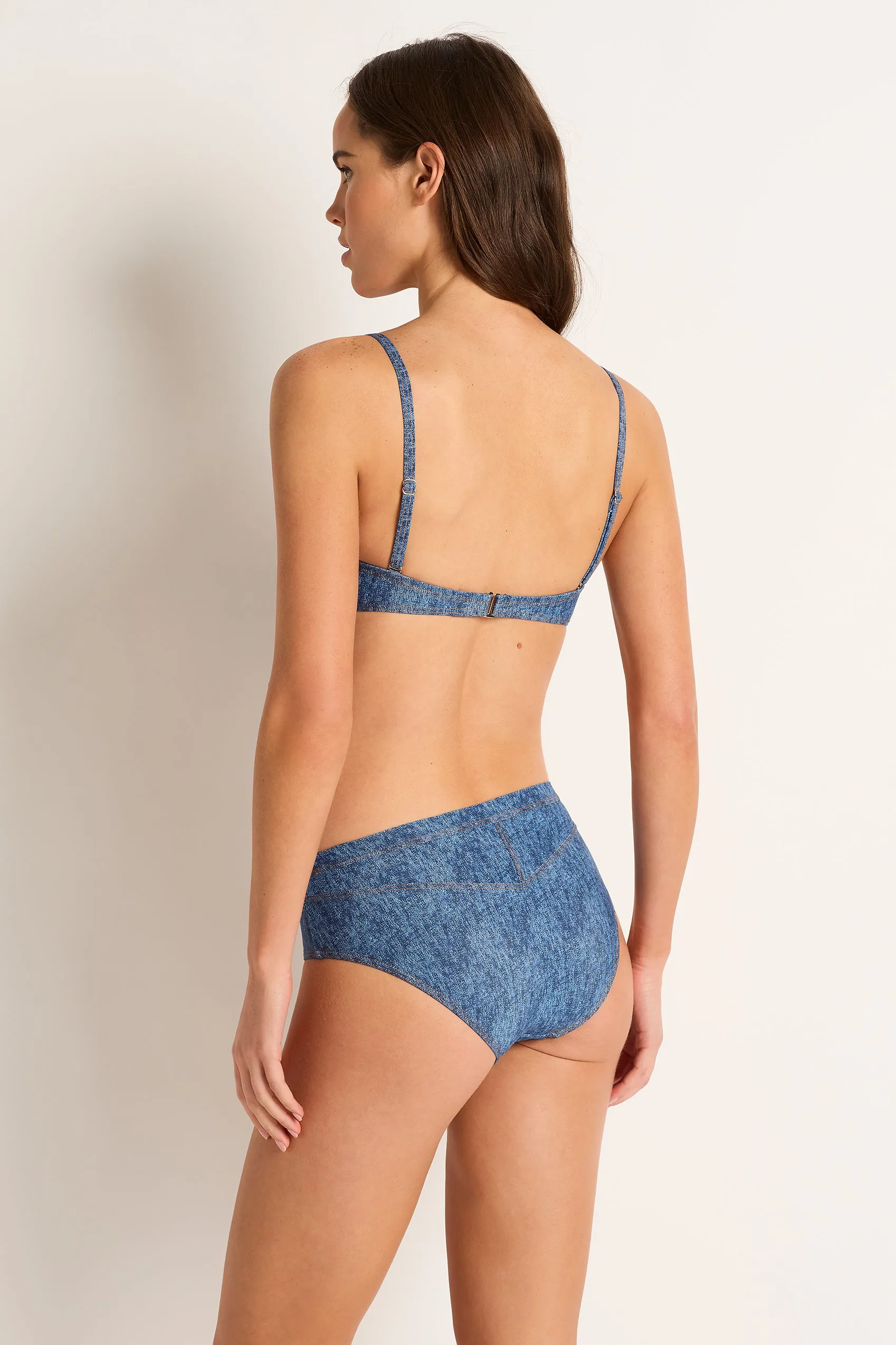 Denny Tie Front Balconette Bra