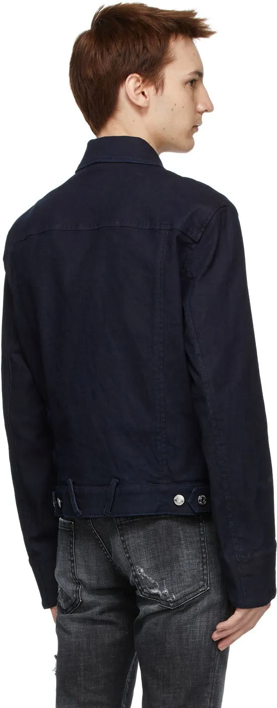 Dsquared2 Indigo Denim Aviator Jacket