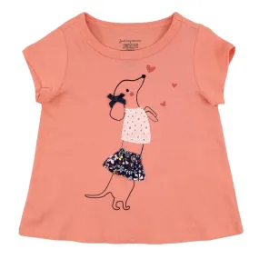 First Impressions Cotton T-Shirt - Puppy Love