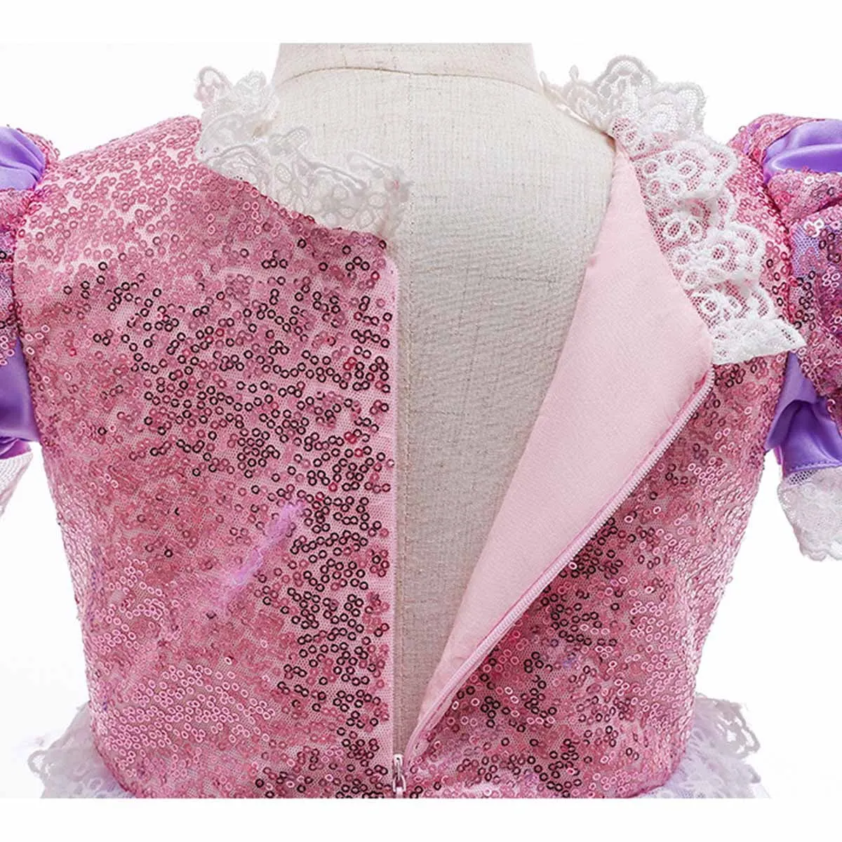 Girls Rapunzel Princess Sofia Costume Birthday Christmas Halloween Cosplay Carnival Fancy Dress w/Gloves Accessories