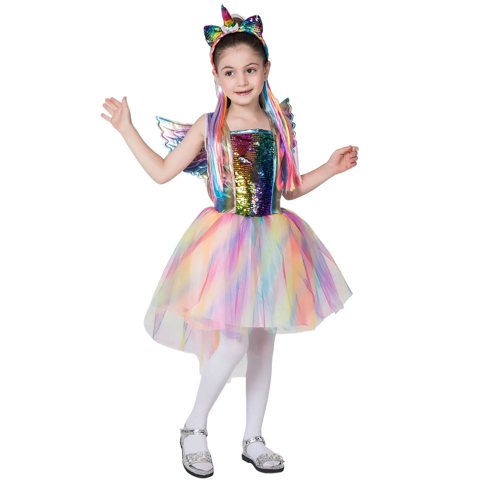Girl's unicorn costume for Halloween