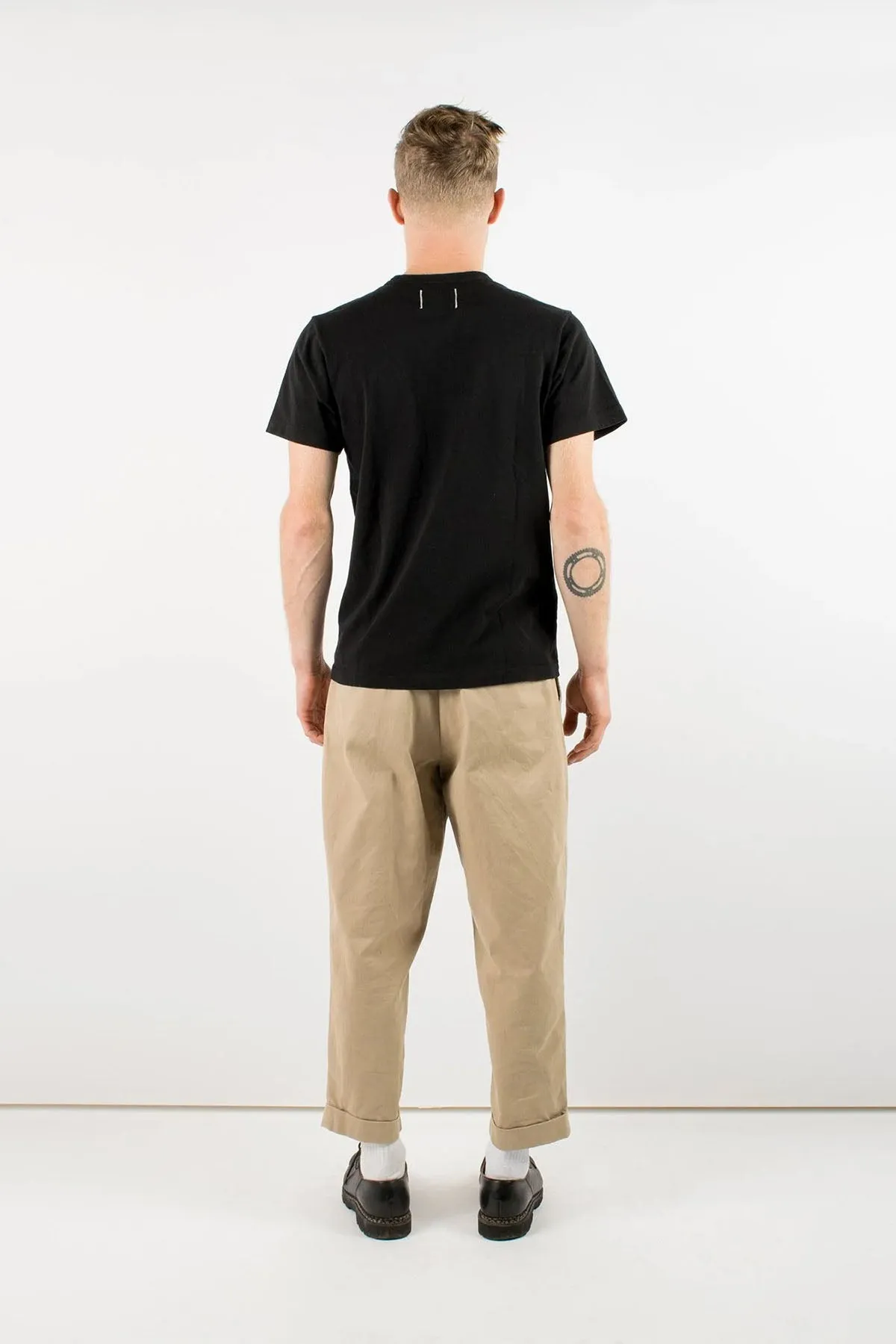 HEAVY DUTY POCKET TEE Black