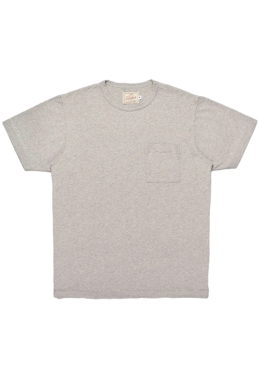 HEAVY DUTY POCKET TEE Heather Grey