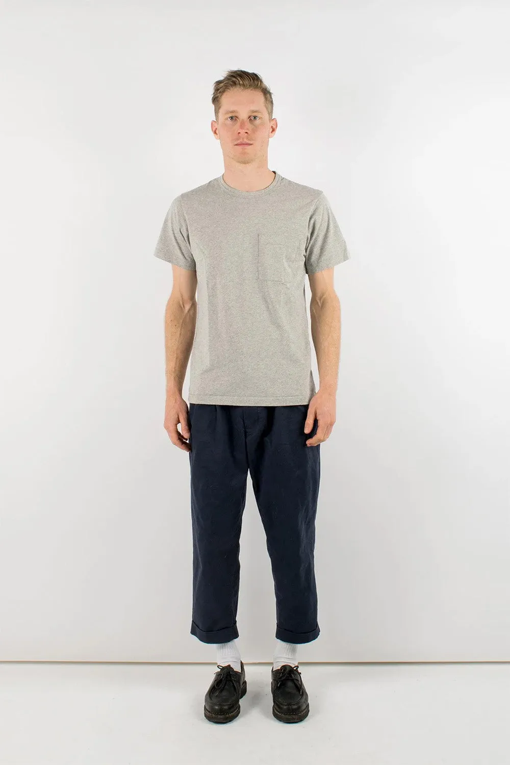 HEAVY DUTY POCKET TEE Heather Grey