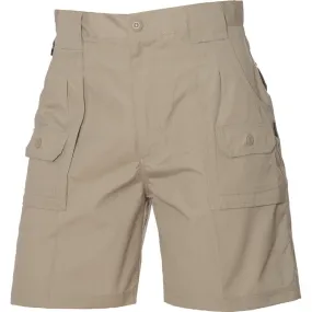 HUSKI Mens Cargo Shorts Work Casual Workwear - Bone