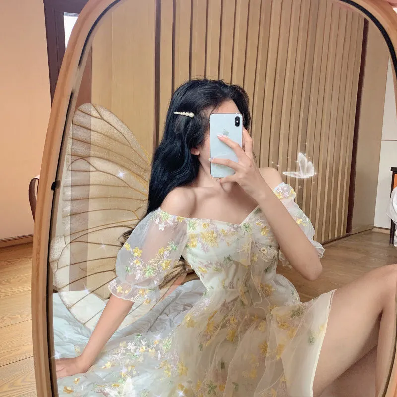 Kawaii French Floral Fairy Dress
