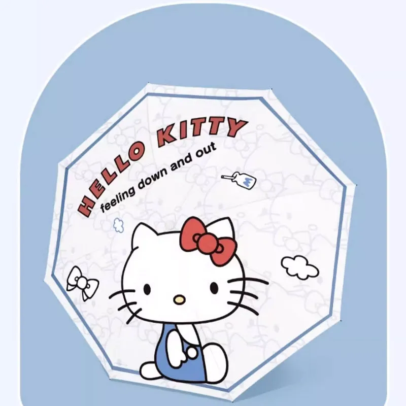 Kawaii Sanrio Kitty Cat Print Folding Umbrella