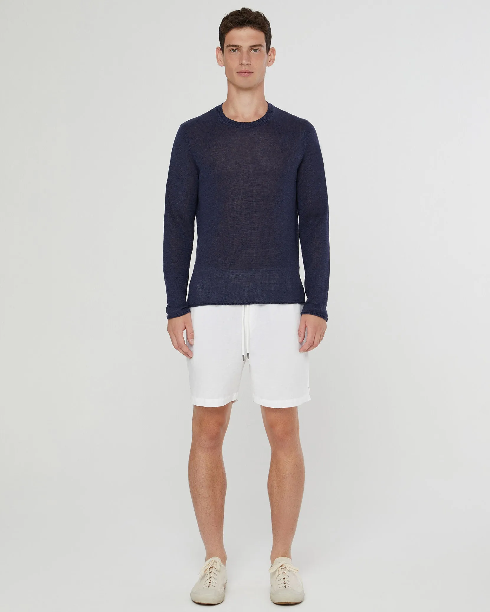 Kevin Crewneck Linen Sweater
