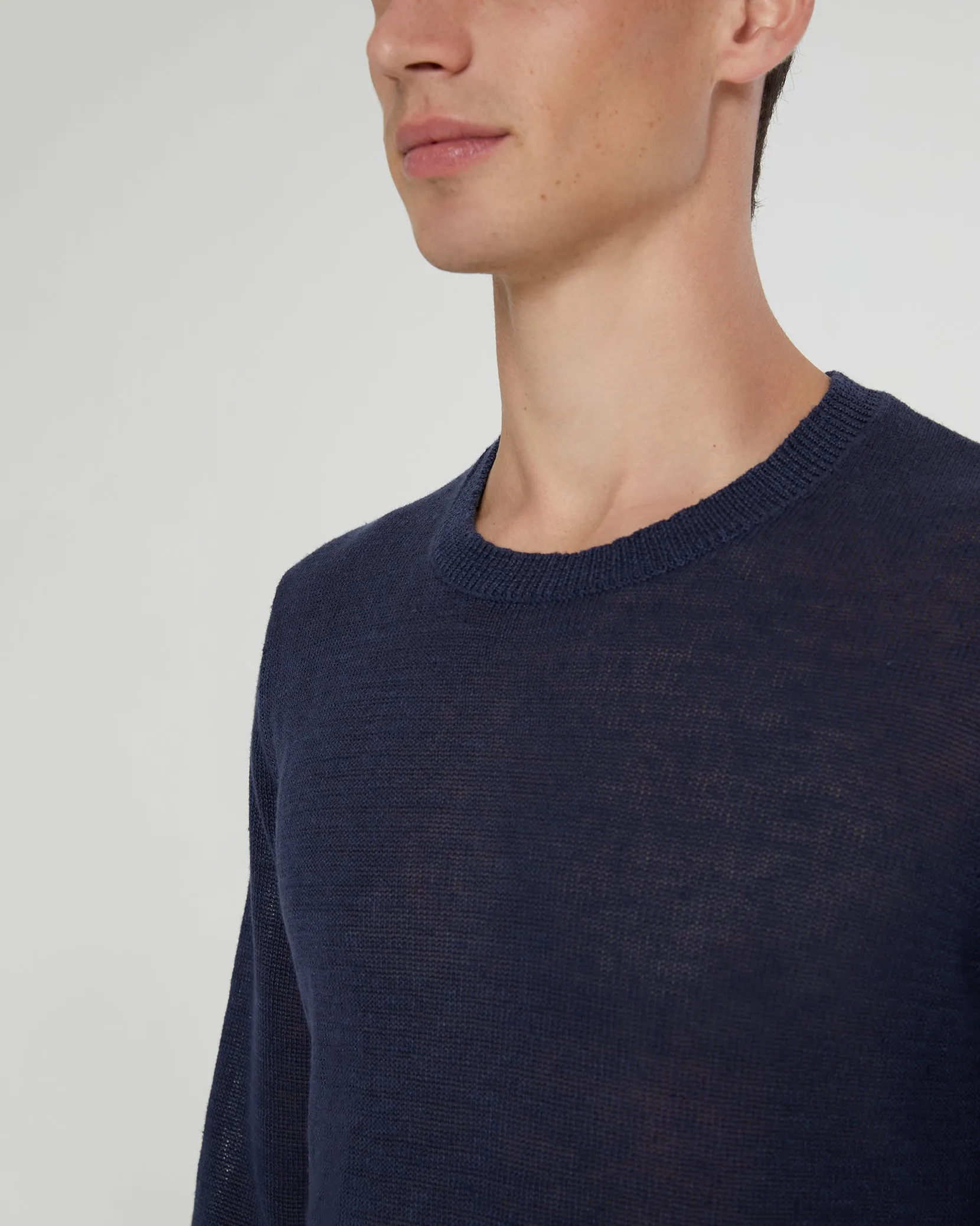 Kevin Crewneck Linen Sweater