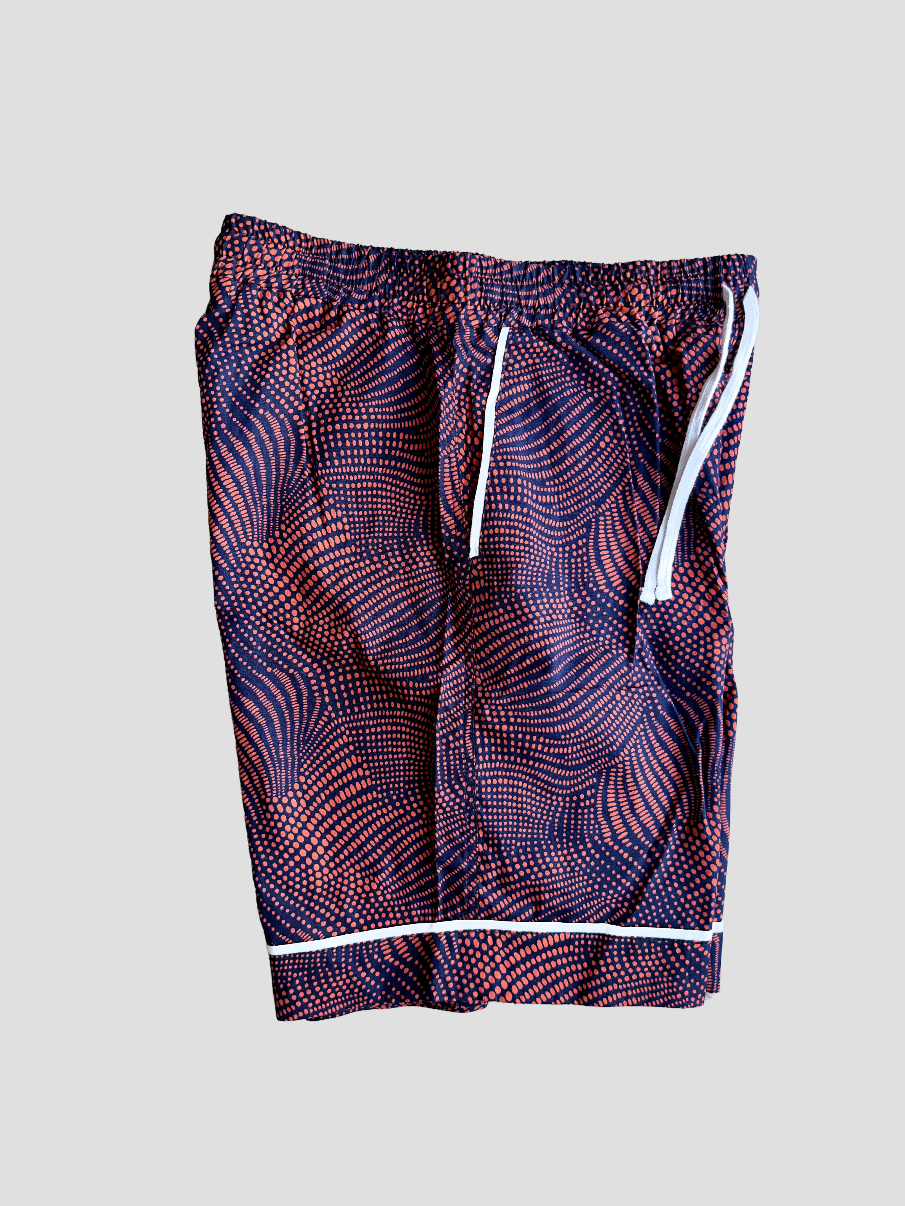 Kitenge Design Lounge Short for Women Floral Red Dots