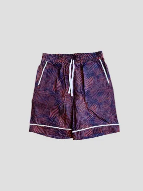 Kitenge Design Lounge Short for Women Floral Red Dots