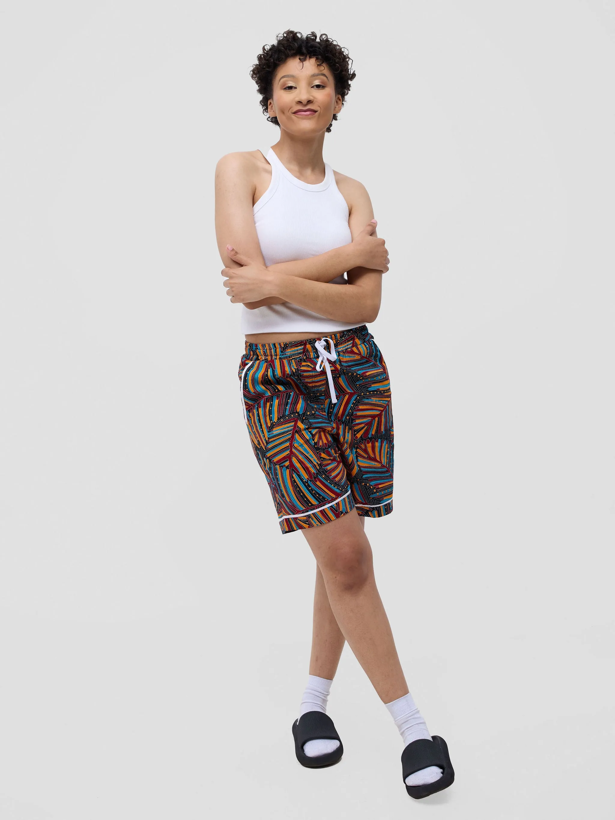 Kitenge Design Lounge Short for Women