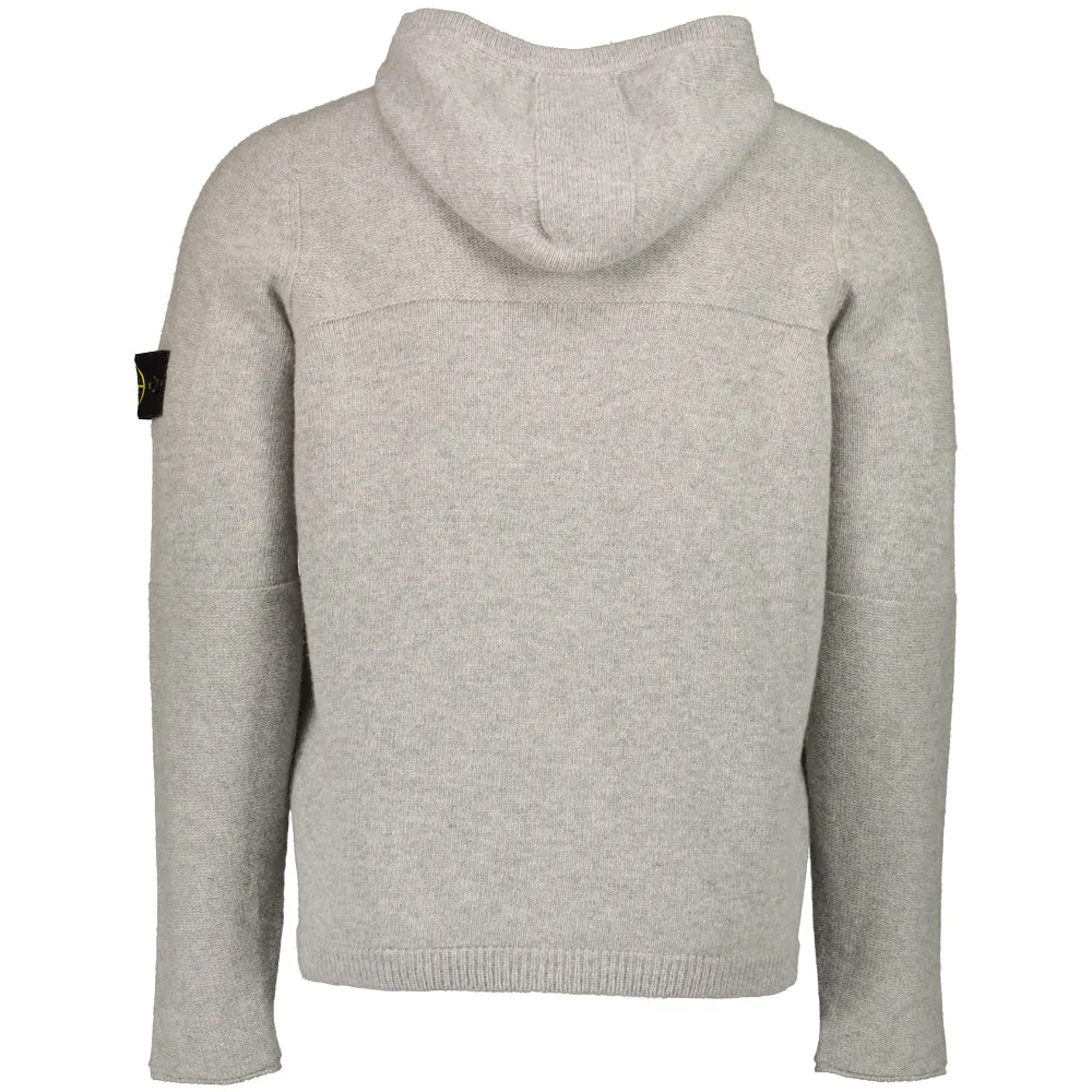 Lambswool Hooded Cardigan Knit
