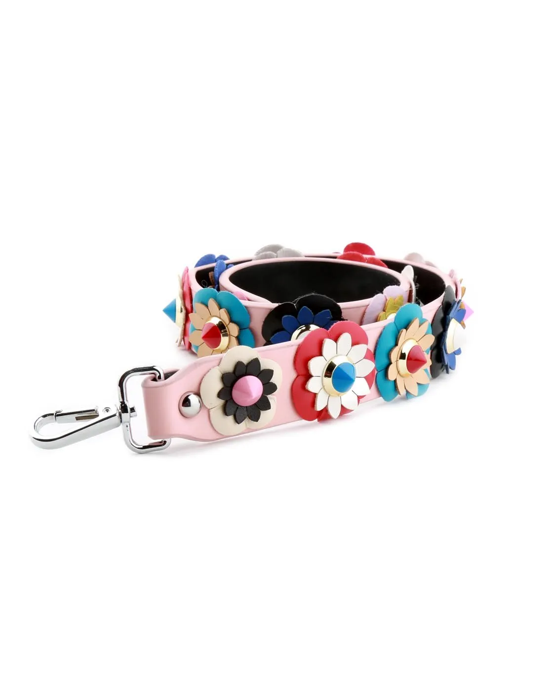 LASER CUT STACKED FLORAL GUITAR PURSE STRAP