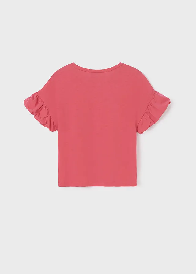 Mayoral 6025 045 - Pink Girl T-Shirt