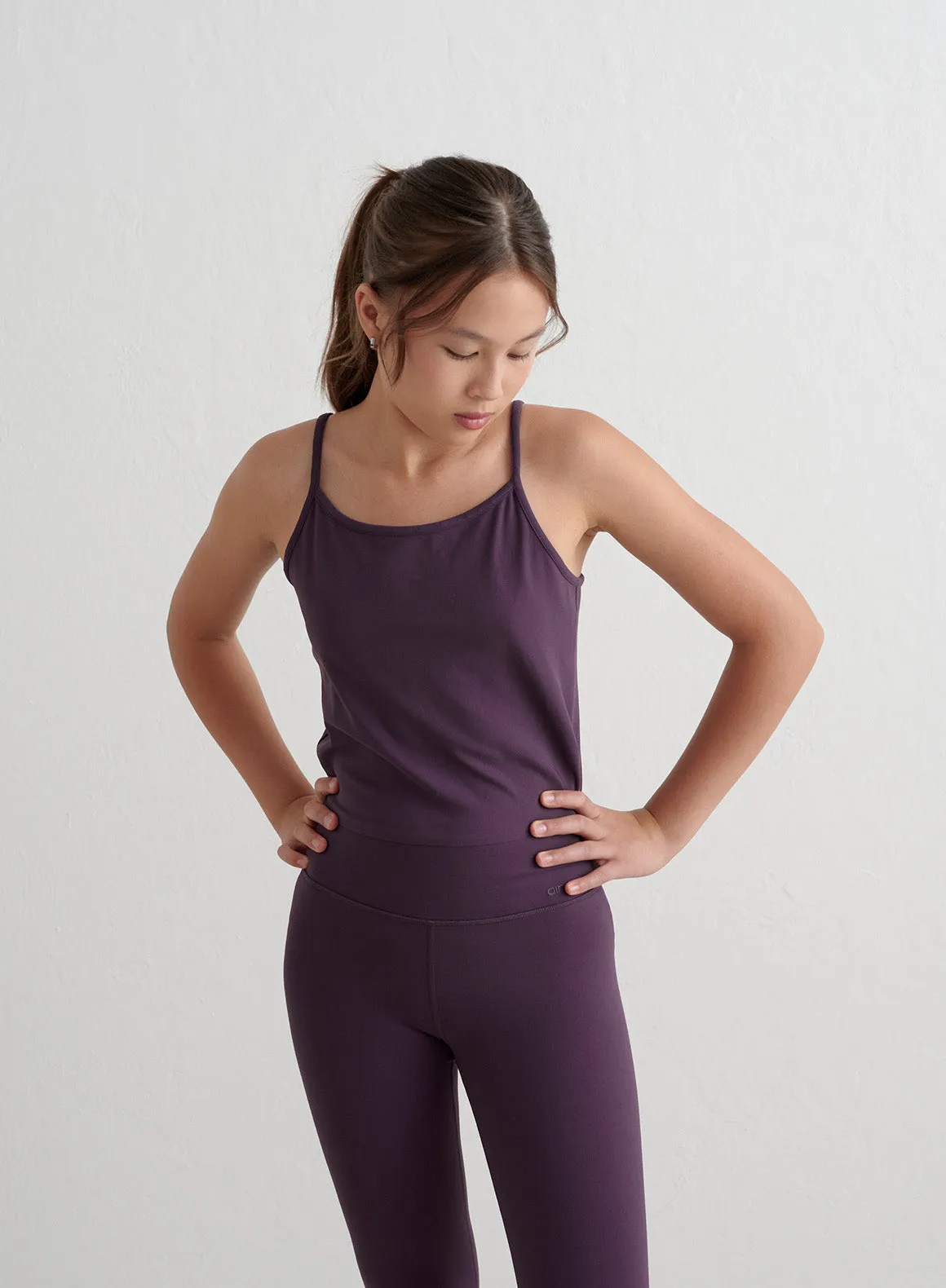 Midnight Plum Young Sense Strap Singlet