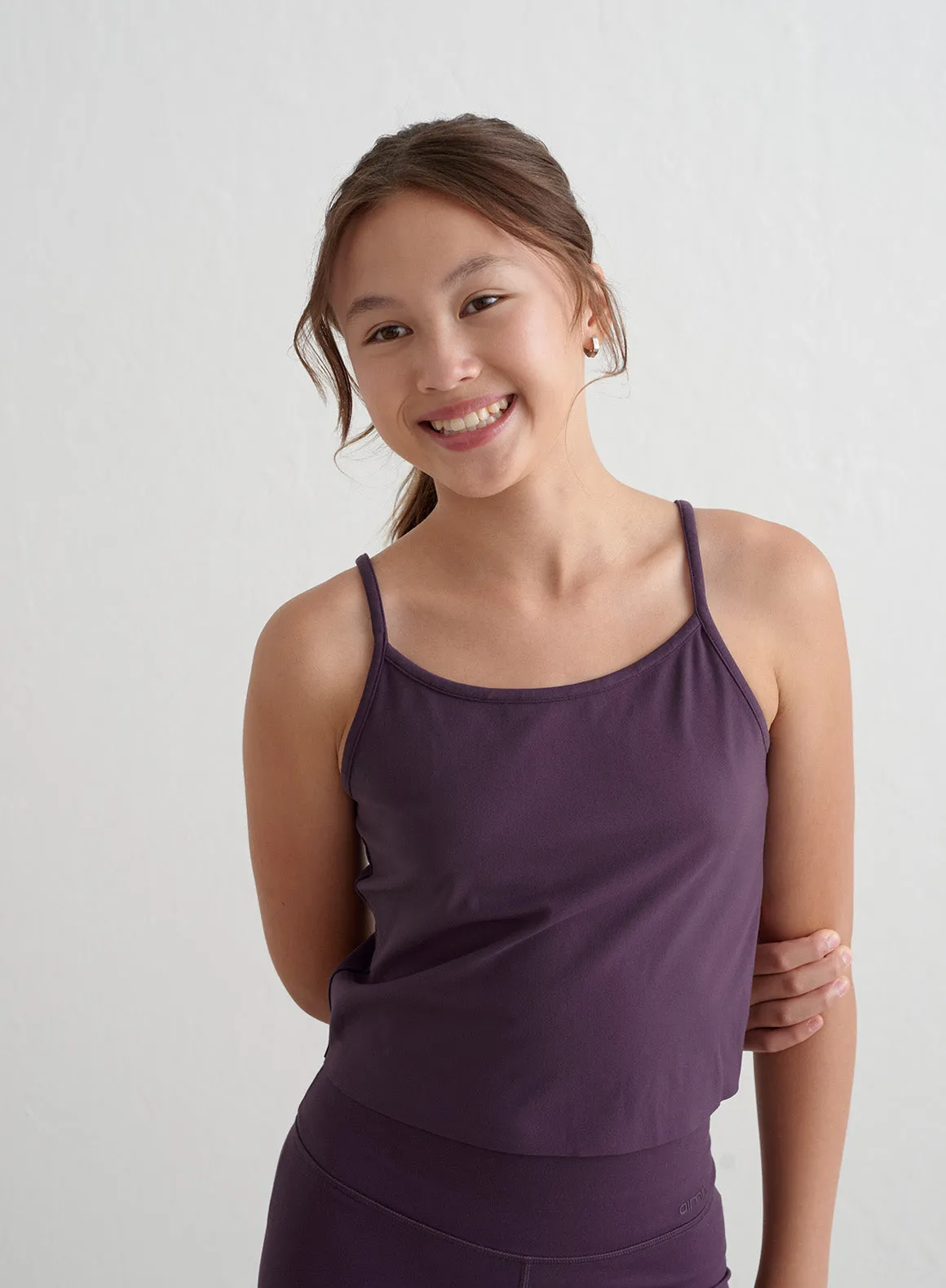 Midnight Plum Young Sense Strap Singlet