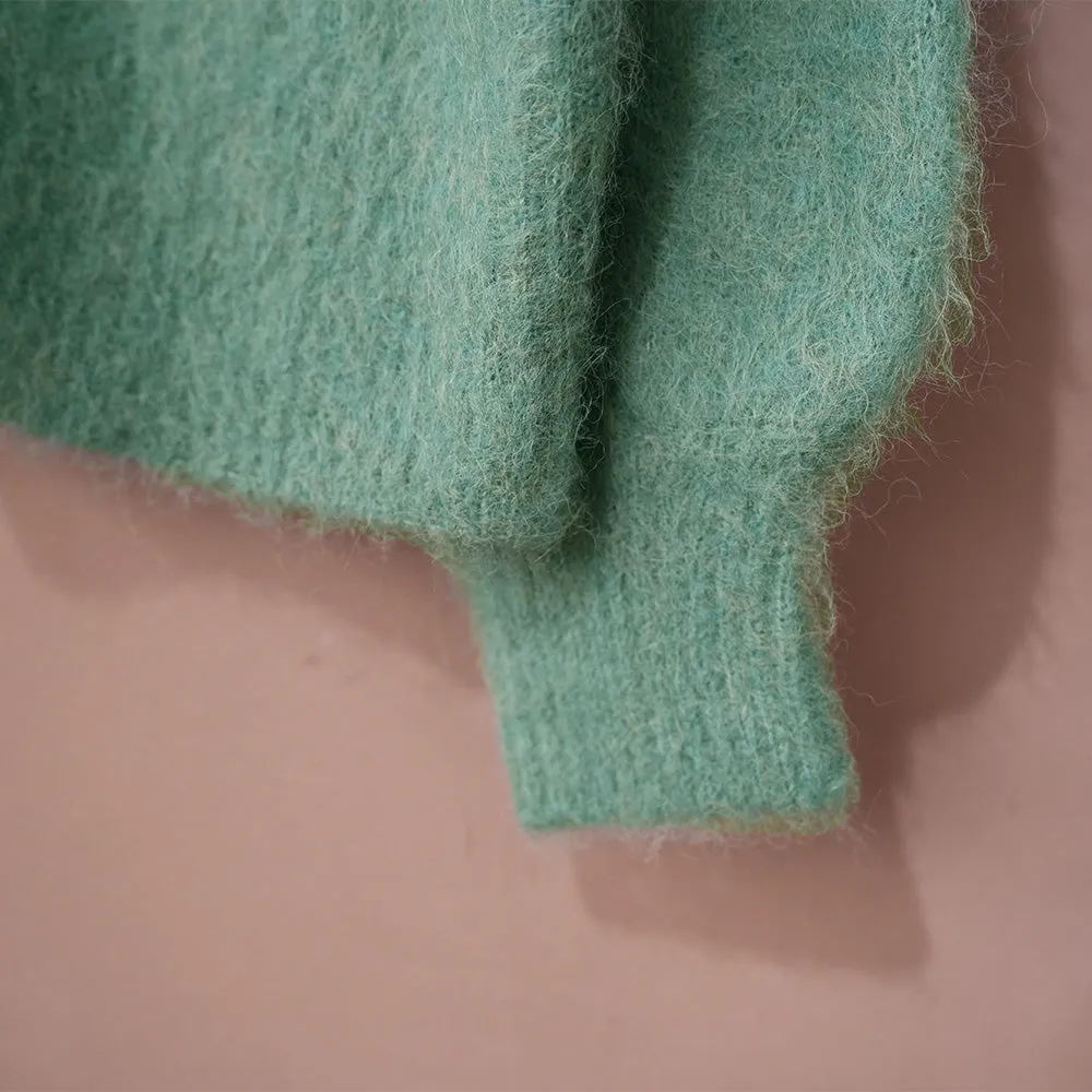 MOHAIR V-NECK CARDIGAN