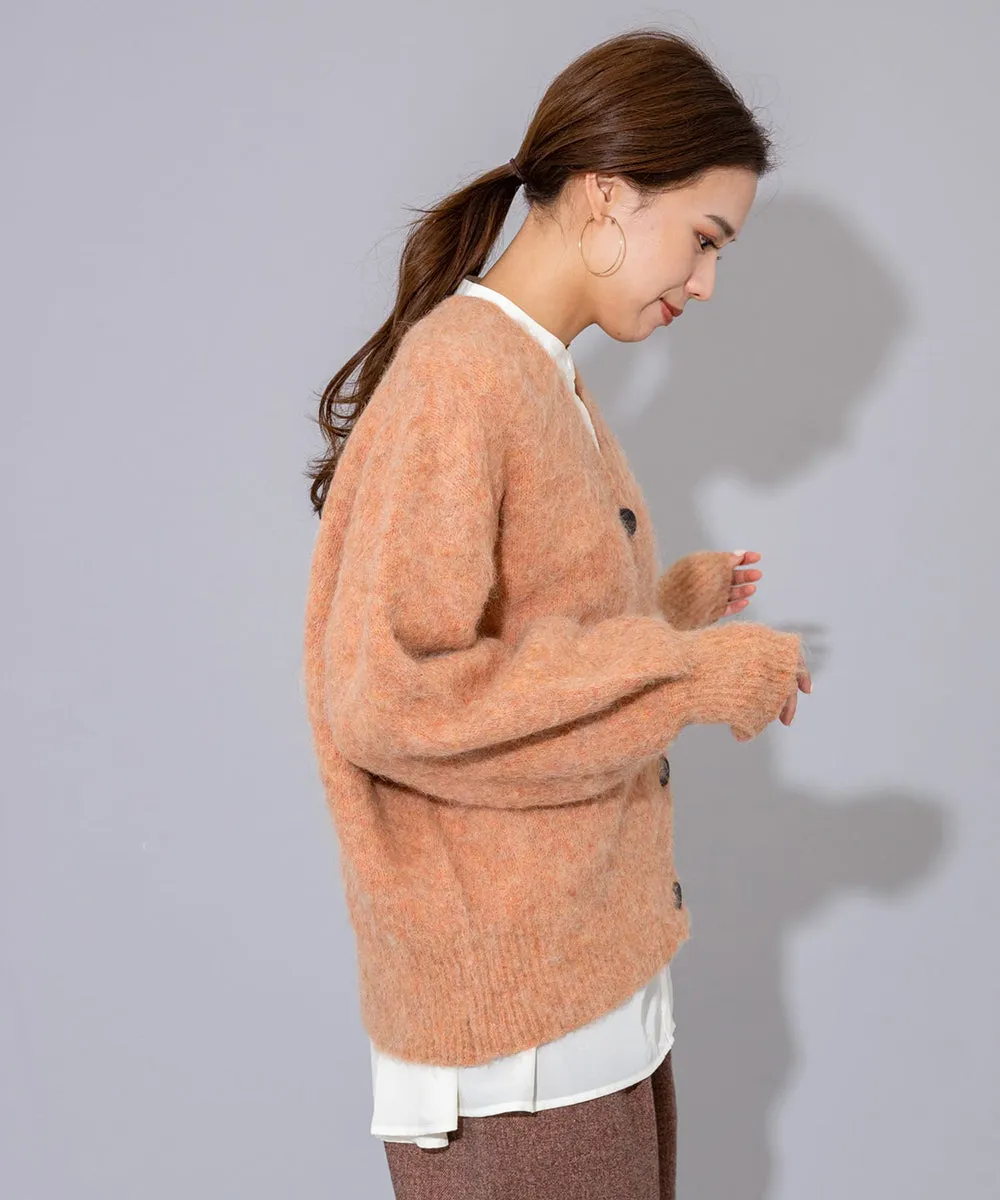 MOHAIR V-NECK CARDIGAN