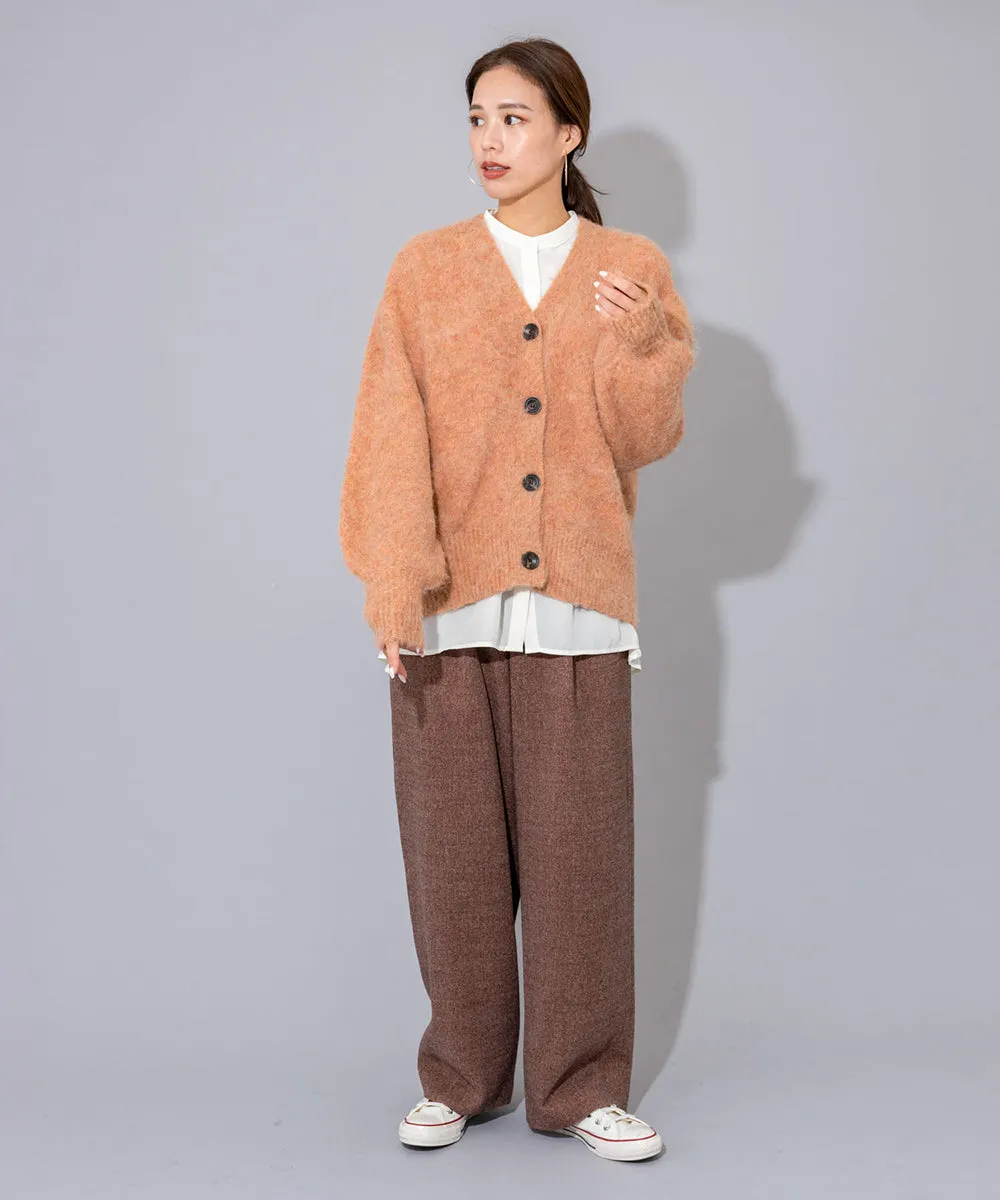 MOHAIR V-NECK CARDIGAN