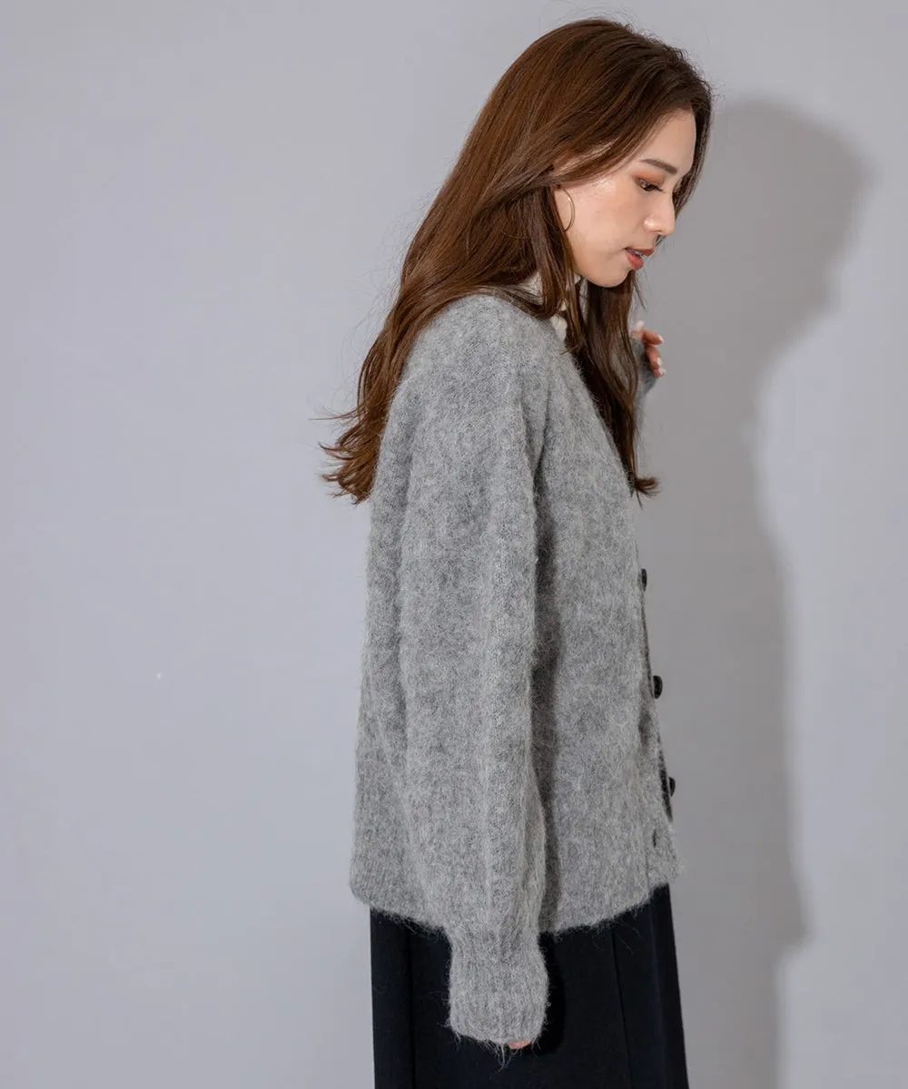 MOHAIR V-NECK CARDIGAN