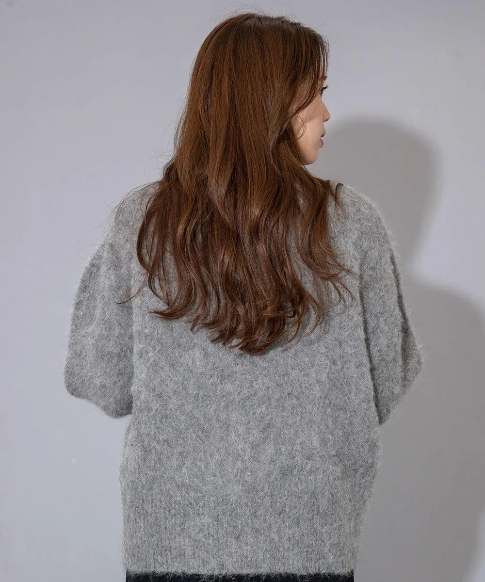 MOHAIR V-NECK CARDIGAN