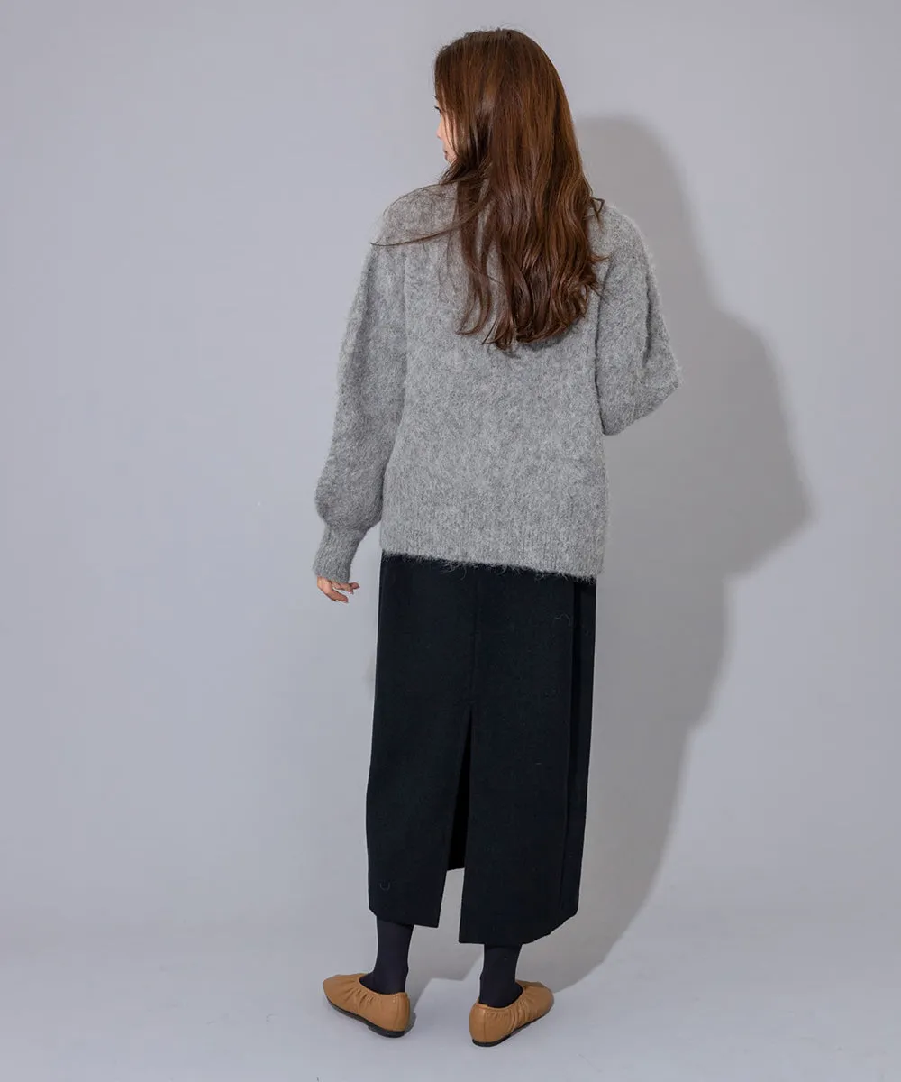 MOHAIR V-NECK CARDIGAN