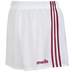 O'Neills Mourne Shorts White/Maroon